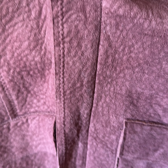 Baby Style Dusty mauve rose sueded jacket - Picture 2 of 5
